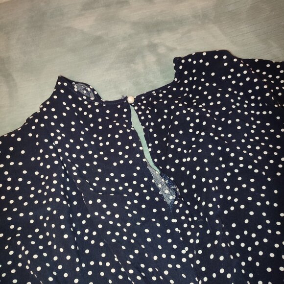 Summer Romper Polka Dots Size XL Light Comfy Cozy Pockets Elastic Waistband - Picture 14 of 15